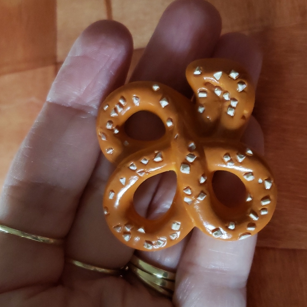 Vintage Hallmark Snack Pretzel Pin